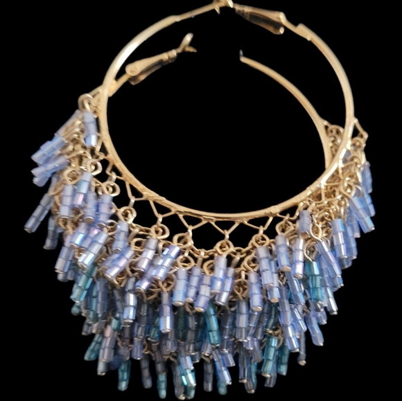 So Good Beads & Chains Statement Earrings - Picture 5 of 9